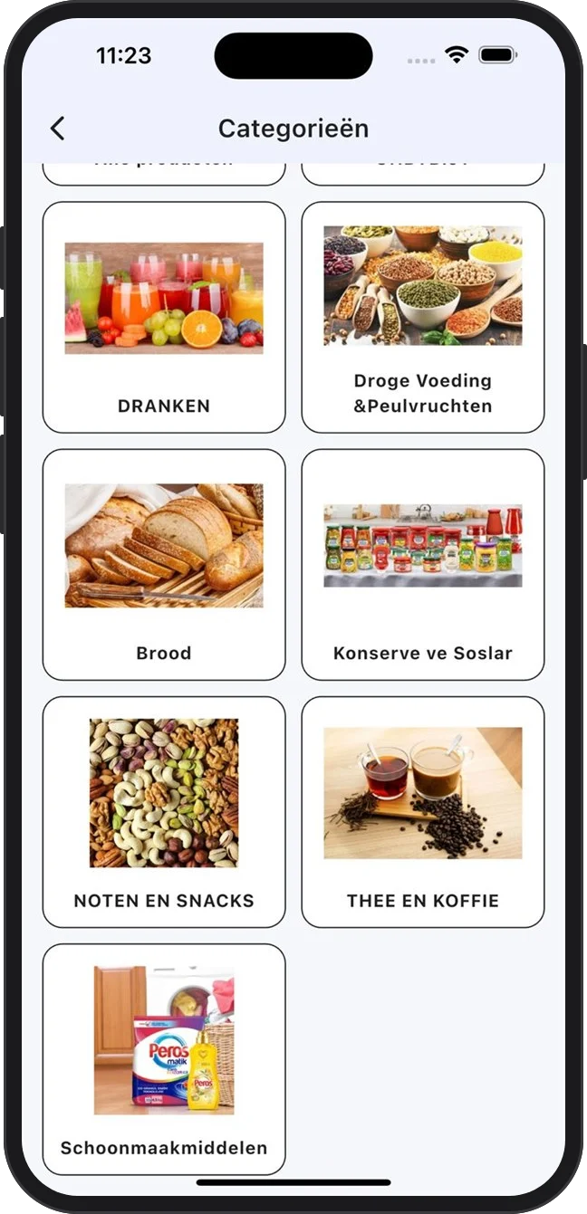 Tan-Tan MobilApp kategoriler